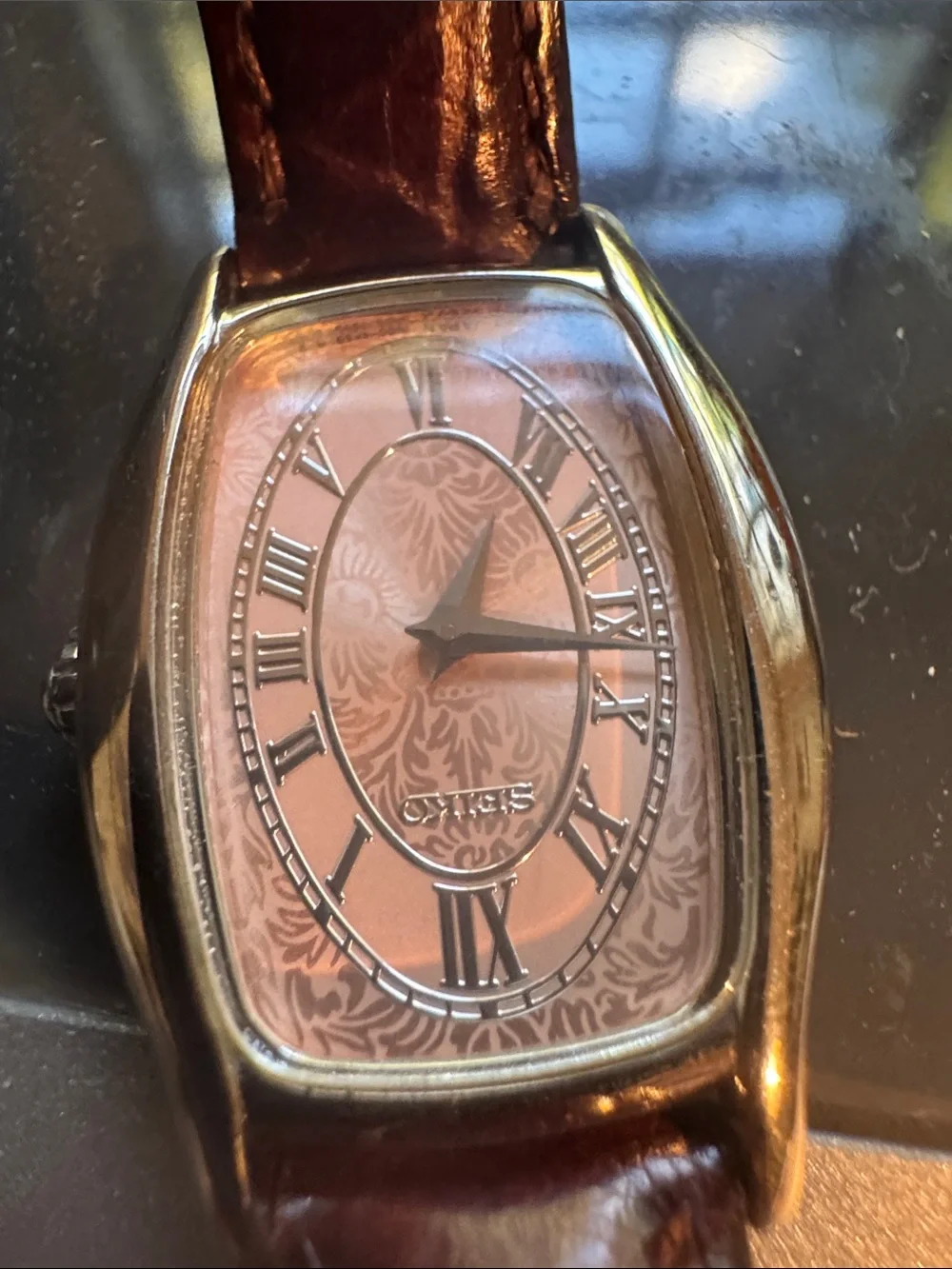 Seiko vintage Silver and Brown Watch